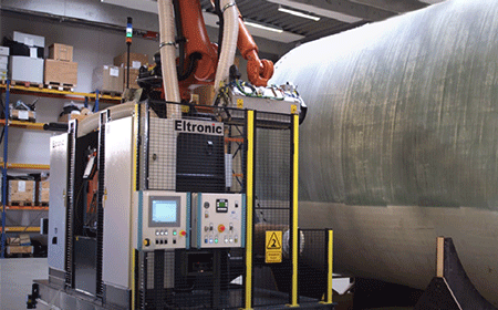 Aerospace composite material grinding