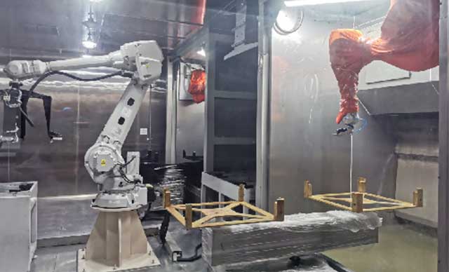 Aviation Electrical Light Guide Plate Automated Spray Painting